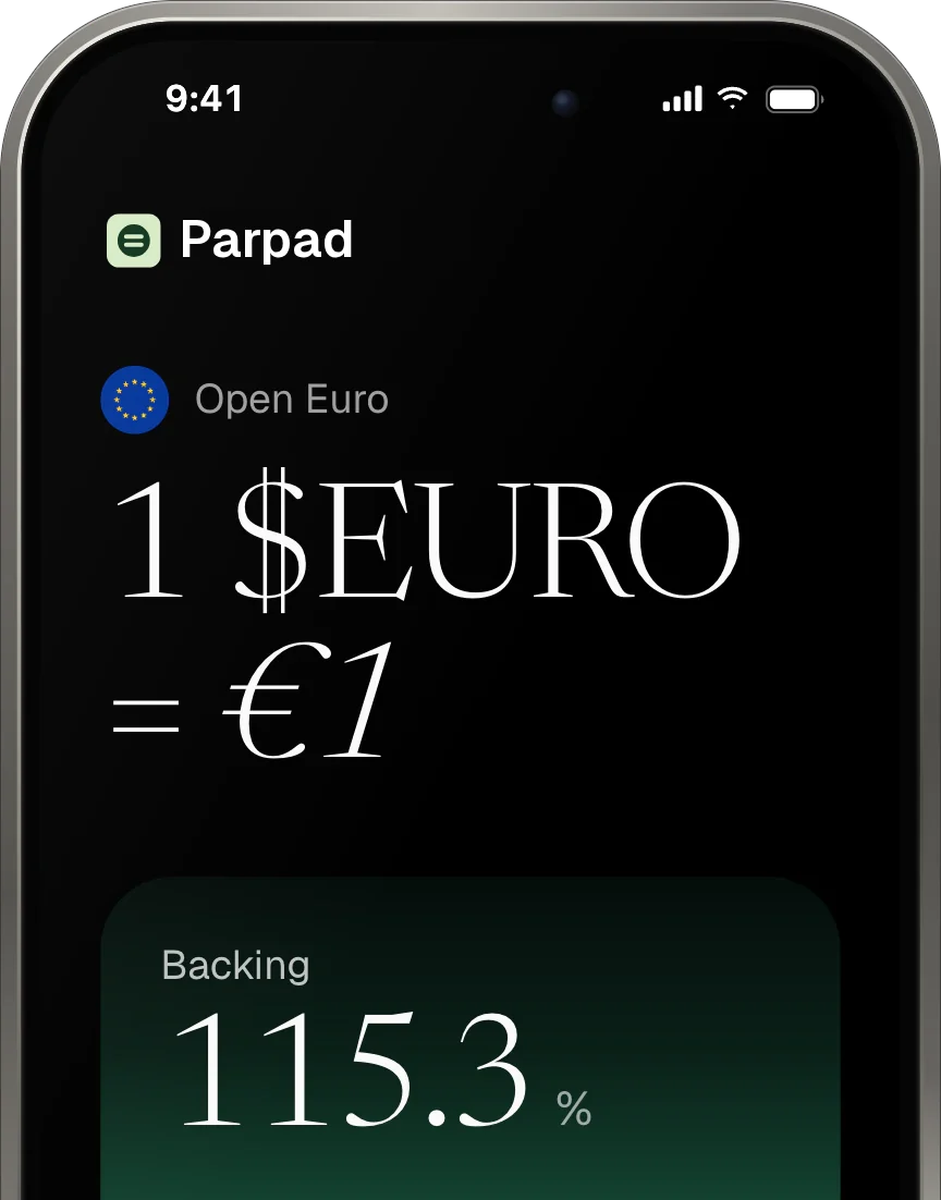 Parpad app on iPhone: the $DOLLAR token page
